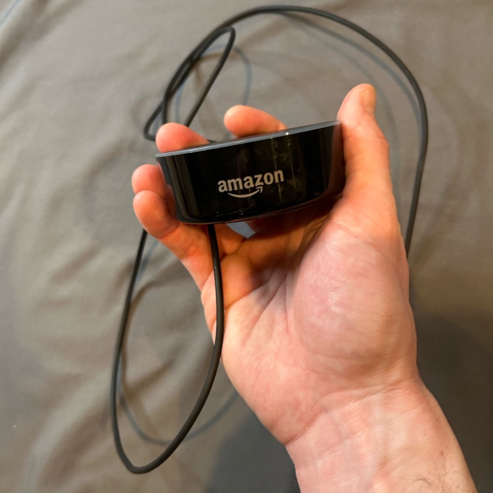 Amazon Black Echo Dot Power Base with Attached Cable (LIKE NEW) - Picture 2 of 10